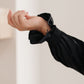 Peaceful Moments Smocked Sleeve Blouse in Black