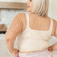 Effortless Reversible Mineral Wash Ribbed Tank in Sand Beige