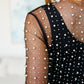 Pearl Diver Layering Top in Black