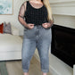 Pearl Diver Layering Top in Black