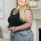 Pearl Diver Layering Top in Black