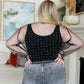 Pearl Diver Layering Top in Black