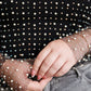 Pearl Diver Layering Top in Black