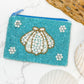 PREORDER: Pearl Shell Beaded Zip Pouches in Three Colors