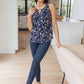 Perfect Floral Keyhole Sleeveless Top