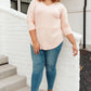 Perfect V Neck in Blush