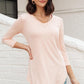 Perfect V Neck in Blush
