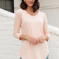 Perfect V Neck in Blush