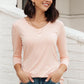 Perfect V Neck in Blush
