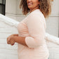 Perfect V Neck in Blush