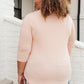 Perfect V Neck in Blush