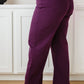 Mica High Rise Wide Leg Jeans in Plum