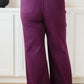 Mica High Rise Wide Leg Jeans in Plum
