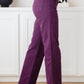 Mica High Rise Wide Leg Jeans in Plum