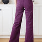 Mica High Rise Wide Leg Jeans in Plum