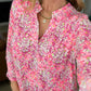 Lizzy Top in Ditsy Floral Magenta