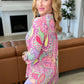 Lizzy Top in Green and Pink Paisley