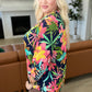 Lizzy Top in Tropical Navy