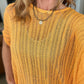 Born This Way Sheer Batwing Top