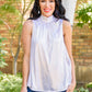 Photo Opt Sleeveless Blouse