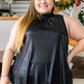 Photo Opt Sleeveless Blouse in Black