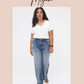 Judy Blue High Rise Stone Wash Slim Jeans in Gray