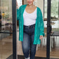 Pinky Swear Checkered Open Front Cardigan
