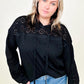 French Terry Top W / Lace Contrast