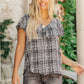 Plaid Ruffled Top