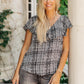 Plaid Ruffled Top