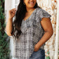 Plaid Ruffled Top