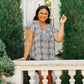 Plaid Ruffled Top