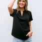 Pleasant Surprise Top In Black