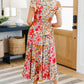 Please Don't Go Floral Midi Dress