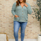 Popcorn Knit Cardigan In Light Green