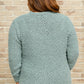Popcorn Knit Cardigan In Light Green
