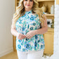 Possibly Maybe Floral Mock Neck Blouse