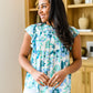 Possibly Maybe Floral Mock Neck Blouse