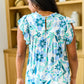 Possibly Maybe Floral Mock Neck Blouse