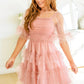 Pretty In Pink Tiered Dress