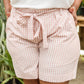 Prim & Pretty Gingham Tie Shorts