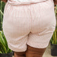 Prim & Pretty Gingham Tie Shorts