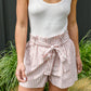 Prim & Pretty Gingham Tie Shorts