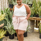 Prim & Pretty Gingham Tie Shorts
