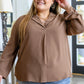 Professionally Perfect Ruched Sleeve Blouse