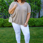 Pure Bliss Knit Top In Taupe