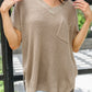 Pure Bliss Knit Top In Taupe