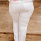 Pure White High Waist Boot Cut Jeans