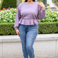 Purple Ribbons Top