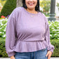 Purple Ribbons Top